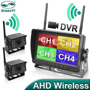 s GreenYi sans fil AHD 7 pouces DVR moniteur 720P haute définition Vision nocturne enregistreur de sauvegarde inverse caméra Wifi pour Bus voiture camion