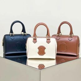 S sac à main poignée supérieure Boston Designer toile authentique en cuir mini fourre-tout pochette sacs d'embrayage pour hommes