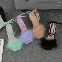 S Heel High Fairy Summer Sandals Style Open Toe Feather Cross Furry Cross For Women Cro 85 S 55 Andals Tyle Trap