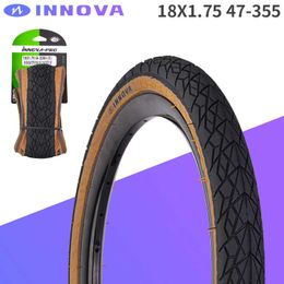 S INNOVA 18x1.75 petite roue vélo pliant/filaire 40-65PSI 47-355 vélo bord marron pneu léger 360 g/pc IA-2084 0213