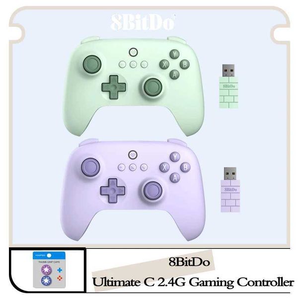 S Joysticks 8Bitdo Ultimate C 2.4G Wireless Game Board and Wired Game Contrôleur pour Windows Android Steam Deck and Raspberry PI J240507