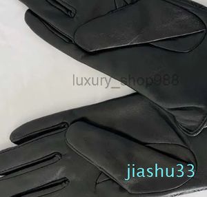 s gants en cuir Designer fourrure en peau de mouton intégré cyclisme gants chauds du bout des doigts