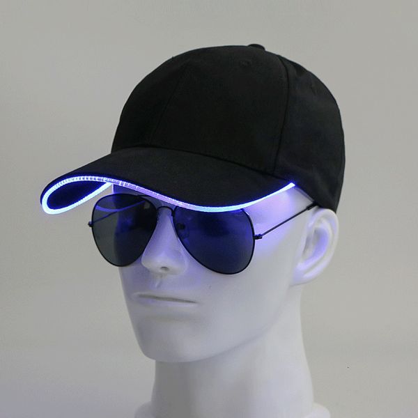 s LED Light Up Baseball Cap Glowing Réglable Sun Hats Pour Femmes Hommes Night Running Caps 230614