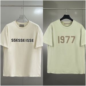 Camiseta con letras S para hombre, Camiseta estampada a la moda, Camiseta de algodón de manga corta con cuello redondo, novedad de 2024