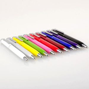 Stylus Ball Point Pen 5.31 Inch 2 in 1 Muti-Fuction Capacitive Touch Screen Writing voor Smart Cellphone Tablet PC 1000pcs / lot