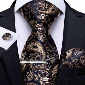 S Luxe Paisley 100% Zijde Stropdas Zakdoek Heren Cadeau Business Wedding Cravat NeckwER Tie Clip Drop