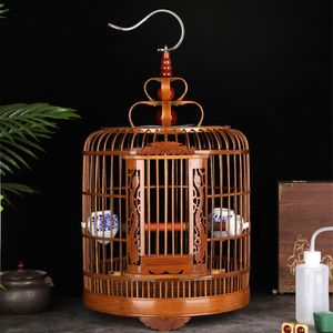 S gemaakt van bamboe volledige set accessoires Ocean Daquan Wren Starling Large Handmade Cage Bird House 230516