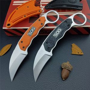 S.O.G Karambits Klauwmes 7Cr13Mov Stalen Mes Nylon glasvezel Handgrepen Camping Outdoor Tool Tactical Combat Zelfverdediging Messen