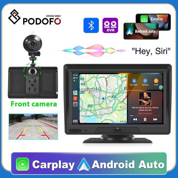 S Podofo Universal 7 ''Radio de coche reproductor de vídeo Multimedia Autolink inalámbrico Carplay Android Auto Apple Airplay para Nissan Toyota L230619