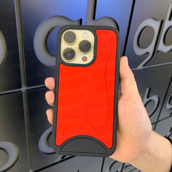 S Red Bottoms Sole Phone Case pour iPhone 15 14 13 12 11 Pro Max X Xs XR 8 7 Plus Caoutchouc Mode Mentions légales Designer Couverture de téléphone portable Lady Girl Coque