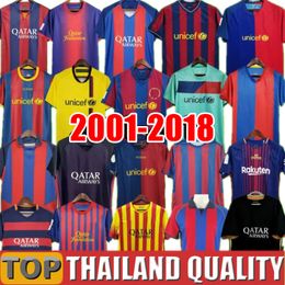 S Retro voetbalshirts 2003 2004 2005 2006 2007 2008 2009 2010 2011 2012 Vintage voetbalshirt RONALDINHO A.INIESTA 01 02 03 04 05 06