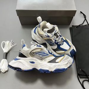 S/S 2024 lance de nouvelles chaussures de baskets cargo hommes sportives B Track Track Runner rétro décontracté noir blanc jaune maille nylon baskets décontractées chaussures de gros EU35-45