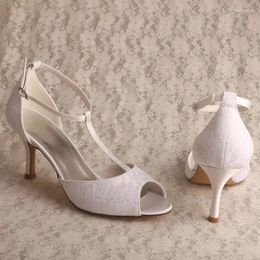 s Sandales Discount Lace Dry Chaussures pour le mariage T-STRAP 8CM SANDAL DICOUNT DRE Shoe T-Trap