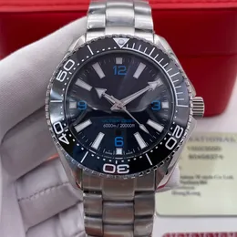 S Seamaster Ultra Deep 6000 215.30.46.21.03.001 AAA 3A Quality Watches 45.5 mm Mens mécanique automatique Mouvement mécanique avec boîte cadeau en caoutchouc en cristal saphir 11
