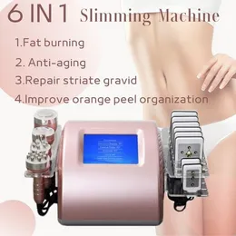 Slankmachine S-vorm Ultrasone cavitatie RF EMS Elektroporatie Vacuüm Zuig RF FaceBody Dubbele behandeling Synergie Effect Beauty Machines