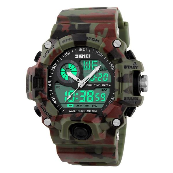 S-Shock Men Sports Watchs LED Digital Watch Brand de mode ext￩rieur ext￩rieur en caoutchouc arm￩e militaire Relogie Masculino Drop Sh3022