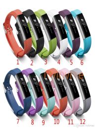 S Band de sangles de remplacement en silicone pour Fitbit Alta Watch Intelligent Neutral Classic Bracelet Wrist Band avec Needl5009906