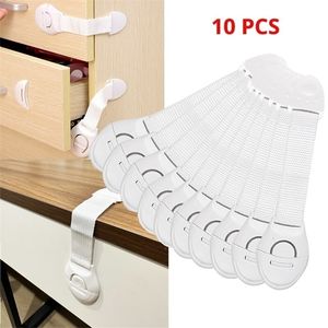 S Slings Sacs à dos 10pcs Blanc Enfants Sécurité Armoire Preuve Sécurité Protecteur Tiroir Porte En Plastique 230925