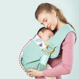 s Slings Sacs à dos Écharpe pour bébé Sling né à double usage Couverture d'allaitement pour nourrissons Mesh Tissu Allaitement Réglable Kangourou Sac 230628