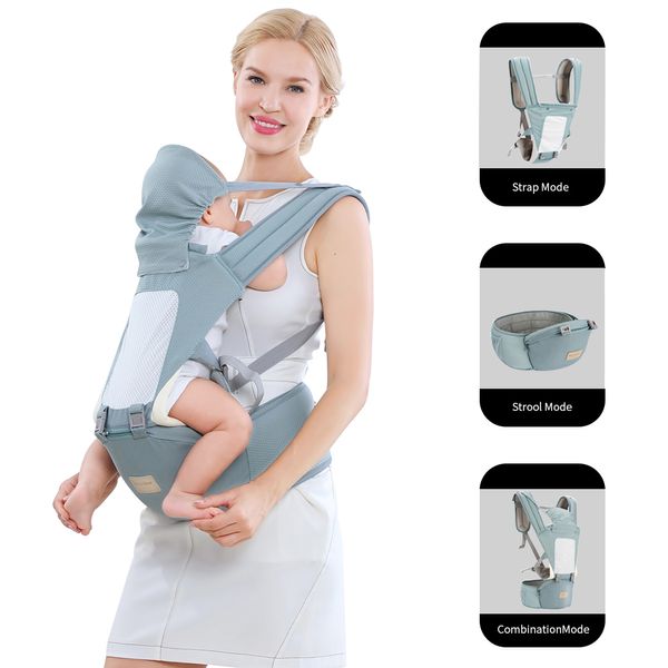S Élinaux sacs à dos ergonomique bébé kangourou infantile Hipseat Holder Sling Wrap Voyage Activity Gear 221203