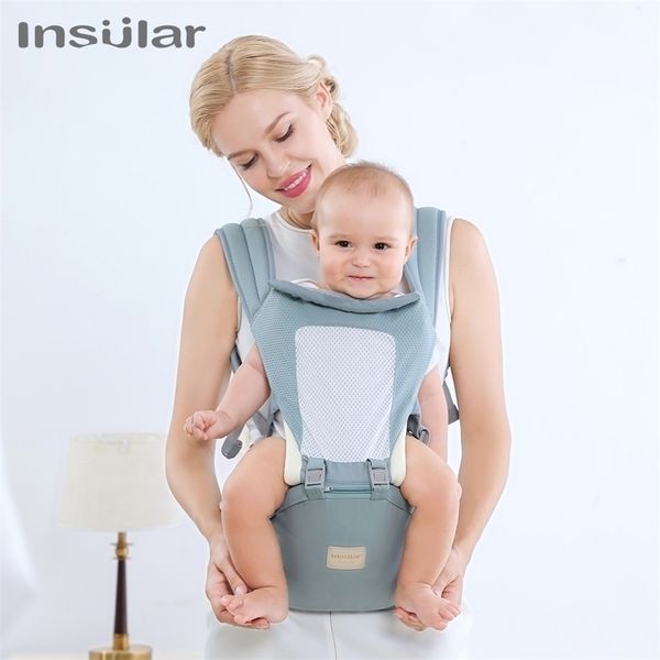 S Élinaux Sac à dos Ergonomie insulaire Baby Sling Portable Child épaississant épaules 360 Ergonomic Sweat à capuche Kangaroo 036 mois 221101