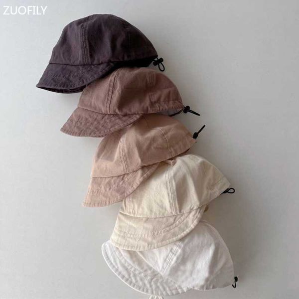 s Soft Brim bébé chapeau couleur unie coton enfants garçon filles casquette de baseball en plein air décontracté printemps été enfant en bas âge bébé pare-soleil chapeaux P230424