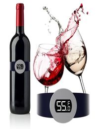 S Capteur de température de vin en acier inoxydable Thermomètre Bracelet à vin rouge pour bière Home Kitchen Tools1129687