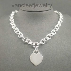 S Sterling Sier ketting voor vrouwen klassieke hartvormige hangachtige charme ketting kettingen sieraden