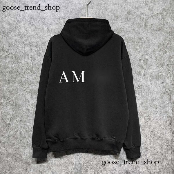 S Streetwear Designer Sweater Hooded New Pullover Imprimé 83 Hoodie à sweat à sweat à sweat à sweat Amirs Black S 61 Femme Casual Women 880