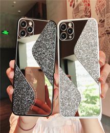 S Style Mirror Glitter Phone Cases Bling Maquillage Couverture arrière Protecteur pour iPhone 14 13 12 11 Pro Max X XR Xs 6S 6 7 8 Plus Samsung 9957539