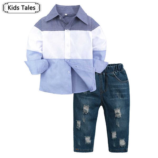 s Tales Printemps Automne Casual Enfants Vêtements Ensemble Garçons Costume ChemisesJeans Pcs Survêtement Enfants Vêtements Cool