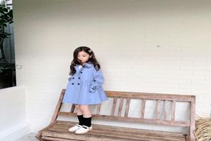 S niño niños niñas otoño gabardina sólido viento chaqueta vestido prendas de vestir otoño invierno cálido niños Tops7482797