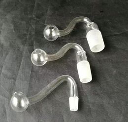 Accessoires de bongs en verre de pot transparent de tube de S