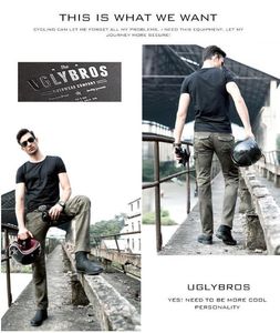 S twee kleuren Uglybros MOTORPOOL UBS06 jeans Leisure motorfiets jeans broek van locomotief leger motor pants329Y