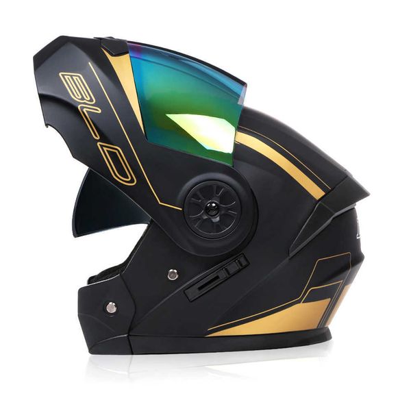 s Unisexe Cool Sécurité Double Moto Équitation Racing Double Lentille Casque Intégral Capacete DOT Casco Moto 0105