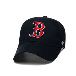 S Unisexadult Men's Clean Up Cap Instelbare letter B Hat Boston Team Fans 230811