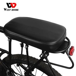 S West Biking Biking Bike Achter PU Leather Dikte Elastische Sponge Soft MTB Road Cycling Seat Pad Rack Cushion Bicycle Saddle 0130