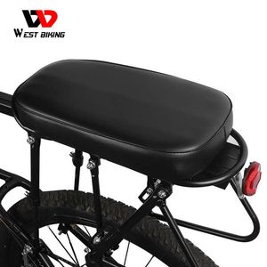 S WEST BIKING – coussin de siège arrière en cuir PU, éponge élastique souple, pour vtt, cyclisme sur route, support de selle de vélo, 0130