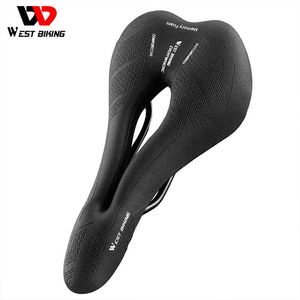 S WEST BIKING – selle de vélo confortable en mousse à mémoire de forme, coussin de siège de vélo de route BMX, creux spécialisé, indolore, 0130