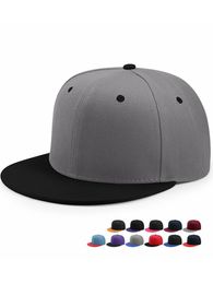 s Venta al por mayor Hip Hop Flat Peaked Cap Adulto Color sólido Parcheado Gorra de béisbol Mujeres y hombres Custom Plain Cap 33 Colos 230210