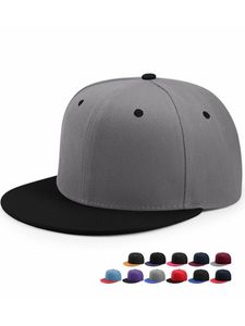 s gros Hip Hop plat casquette à visière adulte couleur unie patché Baseball chapeau femmes et hommes personnalisé plaine casquette 33 Colos 230210