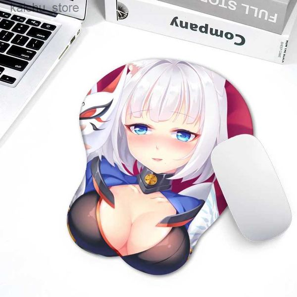 Le poignet de S repose anti-glissement 3d mignon pad anime fille sexy fille 3d han