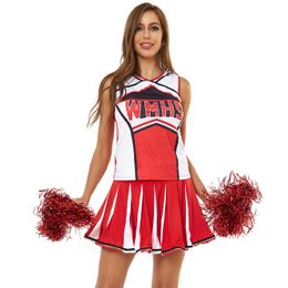 S-XL sexy babymeisje cheerleading uniform WMHS Cheerleading uniform, meisjes dansvoorstelling kostuums