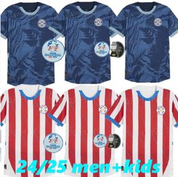 S-XXL 2024 2025 Paraguay Soccer Jersey 2024 Copa America Camisa Home Away Football Shirt Kit