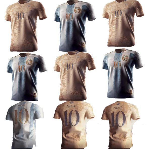 S- XXL 3 estrellas 20 21 22 23 Argentina camisetas de fútbol MARADONA Kit conmemorativo para hombres Maillots de Foot DYBALA MESSIS MAC ALLISTER Camiseta de fútbol especial Uniforme