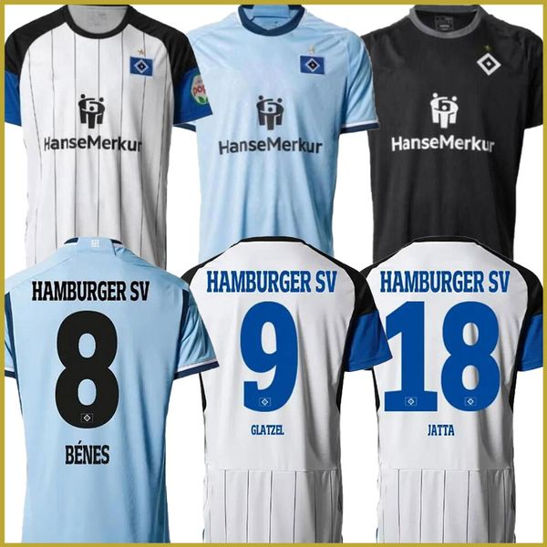 23/24 Hambourg Football Club Domicile/Extérieur Maillot Glatzel Jatta Dome Muheim Lszlo Benes 2023 2024 Maillot de football pour enfants Maillot de football d'été à manches courtes