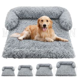 S-XXL chien lit canapé pour chien animal de compagnie lit apaisant nid chaud lavable doux meubles protecteur tapis chat couverture grands chiens canapé-lit 240123