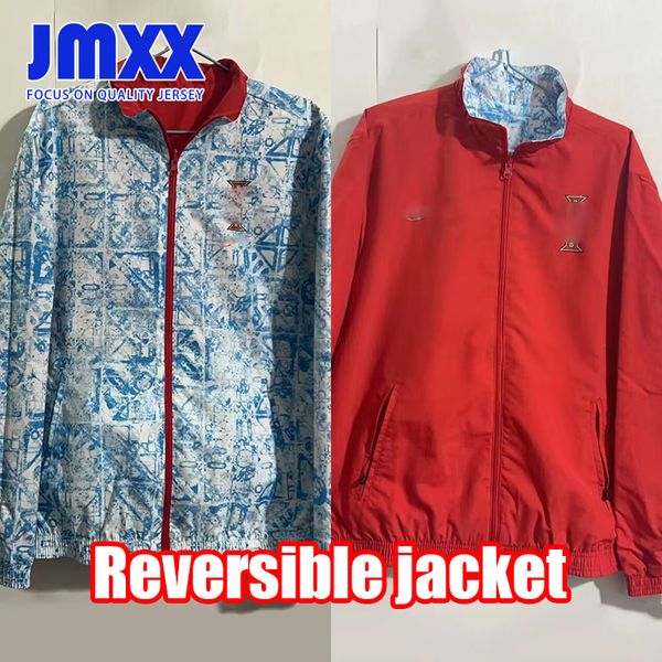 S-XXXL JMXX 24-25 Portugal Soccer Réversible Jacket Jerseys Mensy Man Football 2023 2024 Version du ventilateur à manches longues