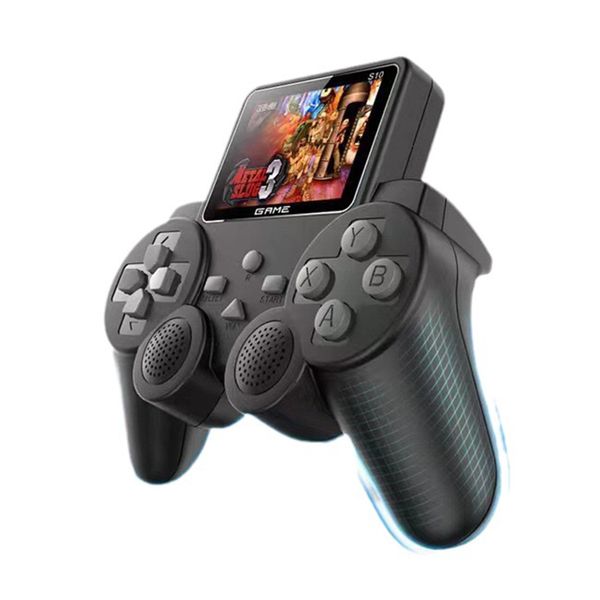 S10 Mini consola de juegos portátil Retro Classic 520 juegos Gamepad inalámbrico Controlador de joystick Reproductor de video Soporte TV Conecte dos jugadores para FC SFC Simulator