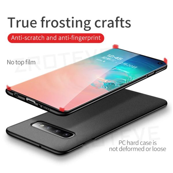 S10 Plus Case Zroteve Ultra Slim Hard PC Cubierta mate para Samsung Galaxy S10 E S10E S8 S9 Plus S 10 9 8 Cajones telefónicos a prueba de golpes